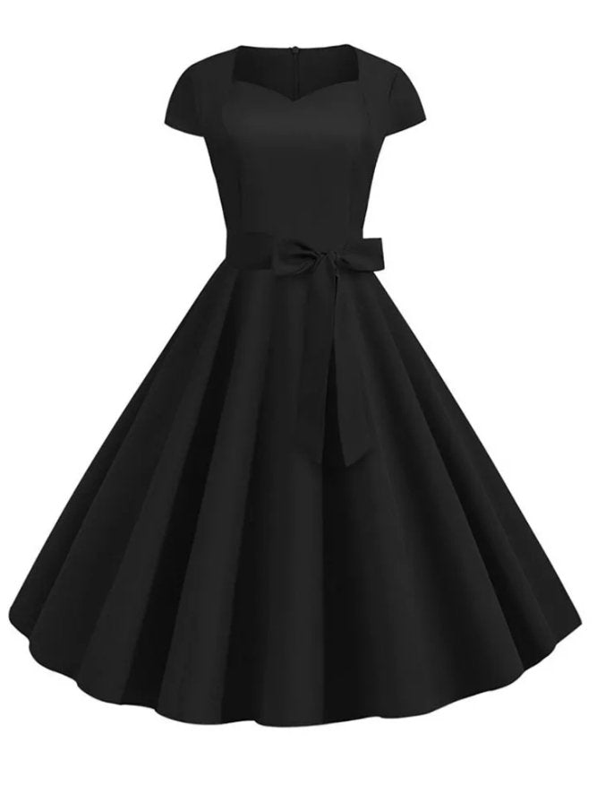 Robe Année 50 Pin Up Black