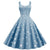 Robe Année 50 Pin Up Bleu