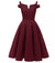 Robe Année 50 Pin Up Bordeaux