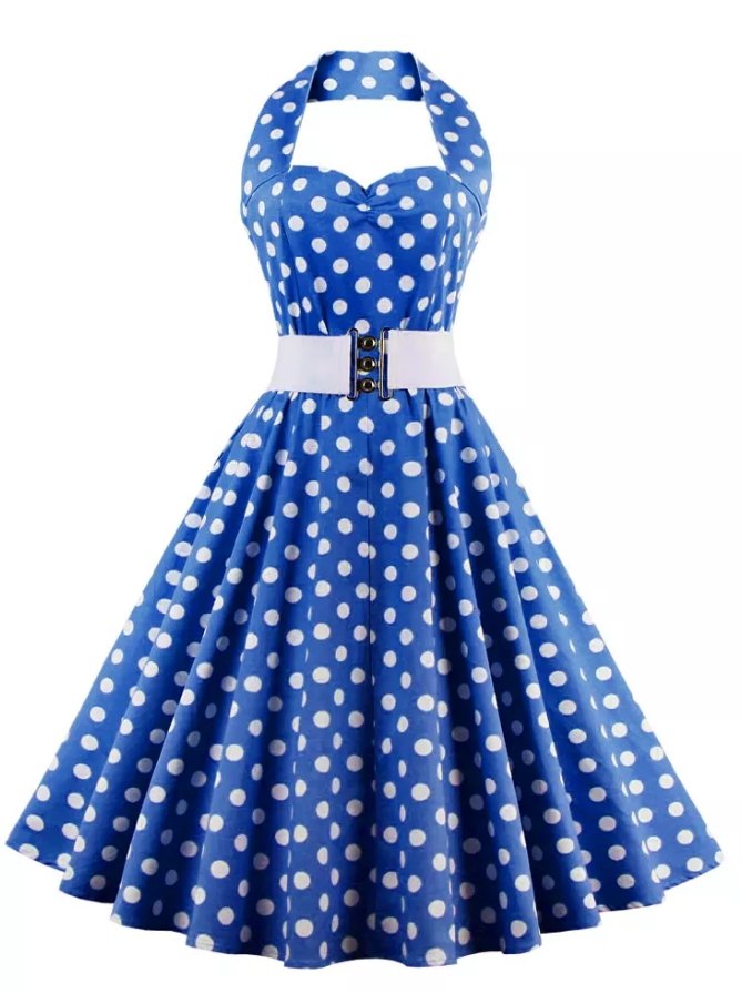 Robe Année 50 Pin Up Délicate