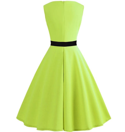 Robe Année 50 Pin Up Fluo