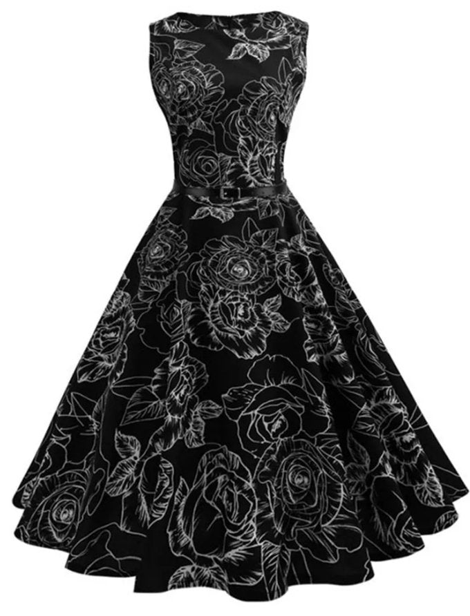 Robe Année 50 Pin Up Noire