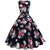 Robe Année 50 Pin Up Pois Fleurs