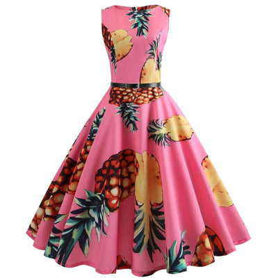 Robe Année 50 Pin Up Rose