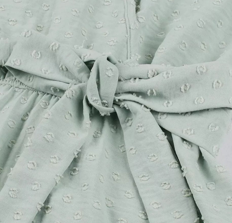 Robe Année 50 Pin Up Unie Verte