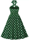 Robe Année 50 Pin Up Vert Pomme