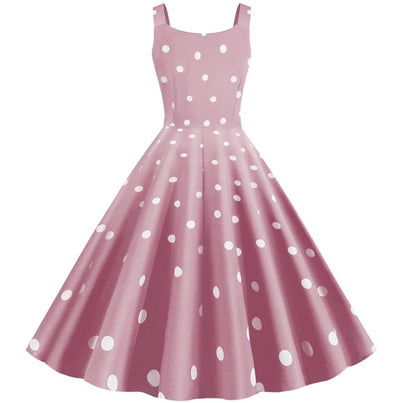 Robe Année 50 Pin Up Rose