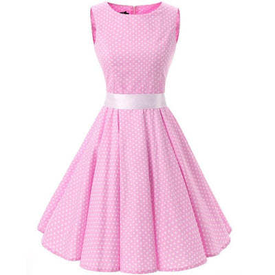 Robe Année 50 Rose