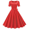 Robe Année 50 Rouge a Pois