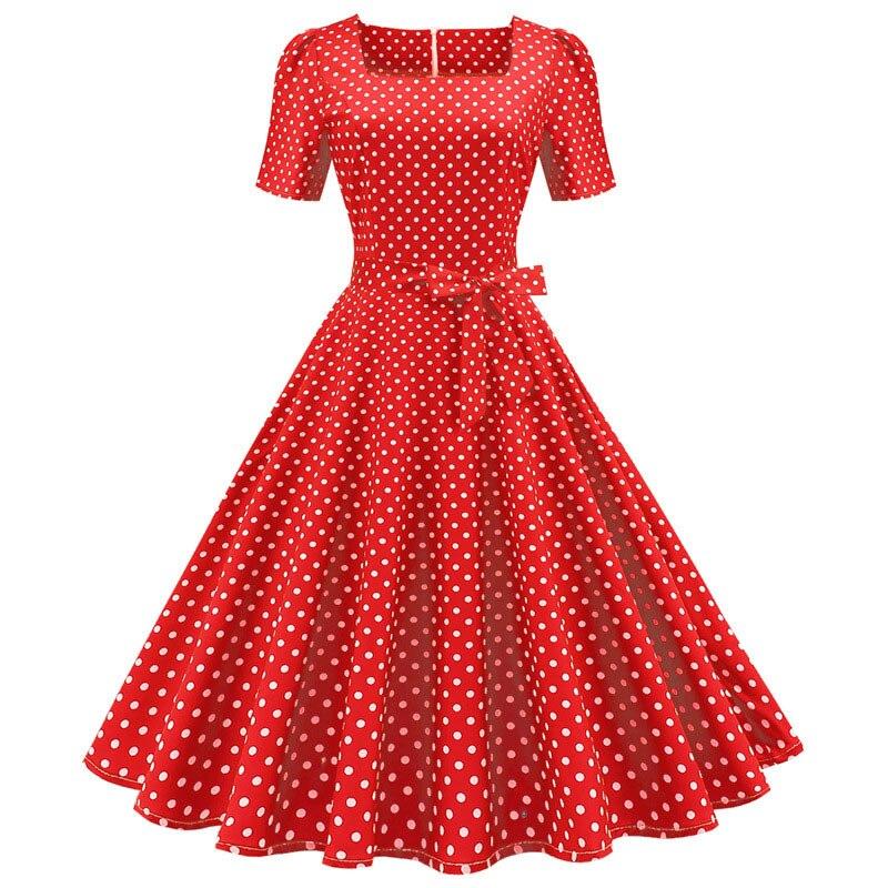 Robe Année 50 Rouge a Pois