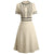 Robe Année 60 Chic Beige