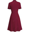 Robe Année 60 Chic Bordeaux