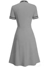 Robe Année 60 Chic Gris