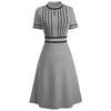 Robe Année 60 Chic Gris