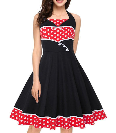 Robe Année 60 Rouge et Noire