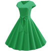 Robe Année 60 Vintage Verte