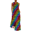 Robe Année 70 Chic Arc en Ciel