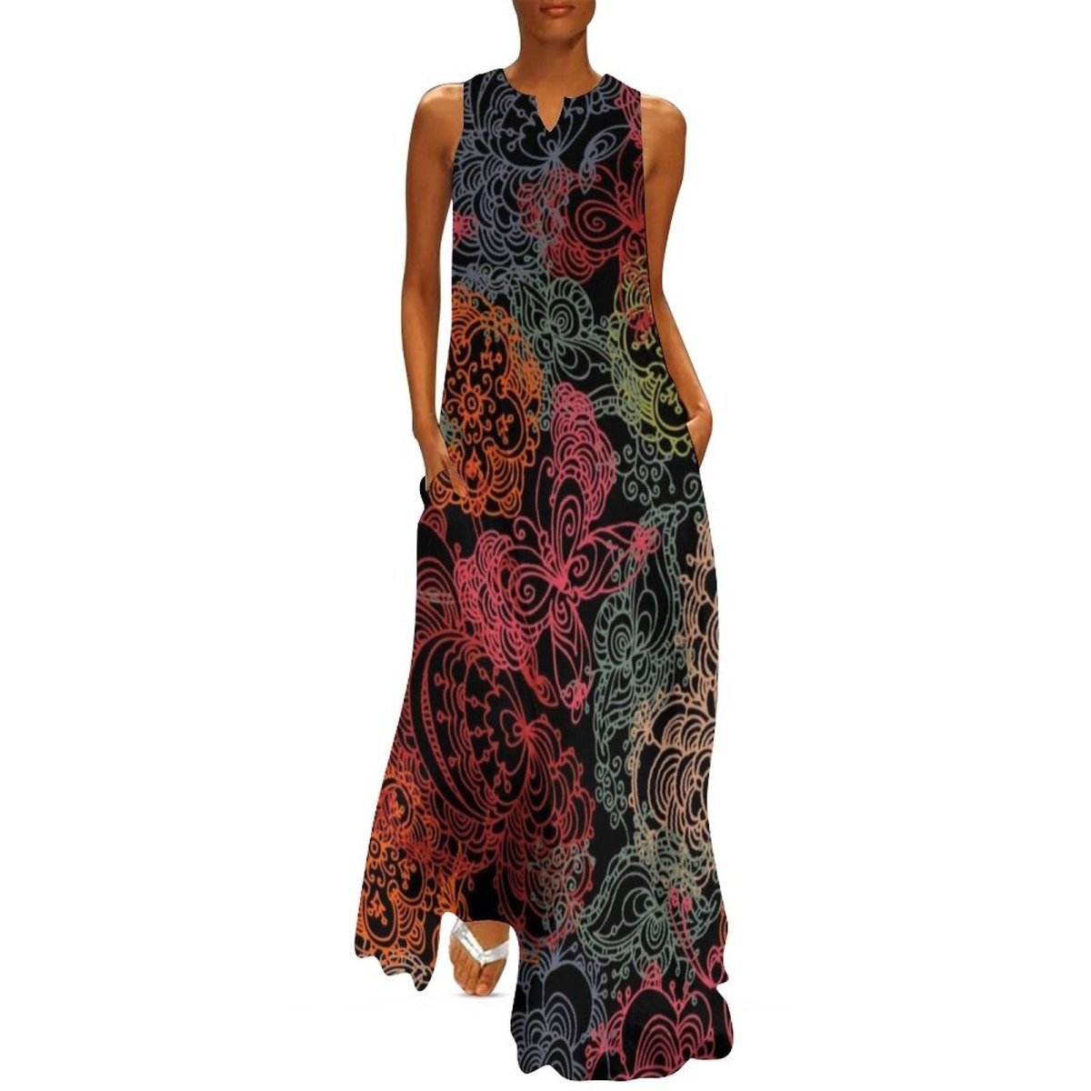 Robe Année 70 Hippie Longue