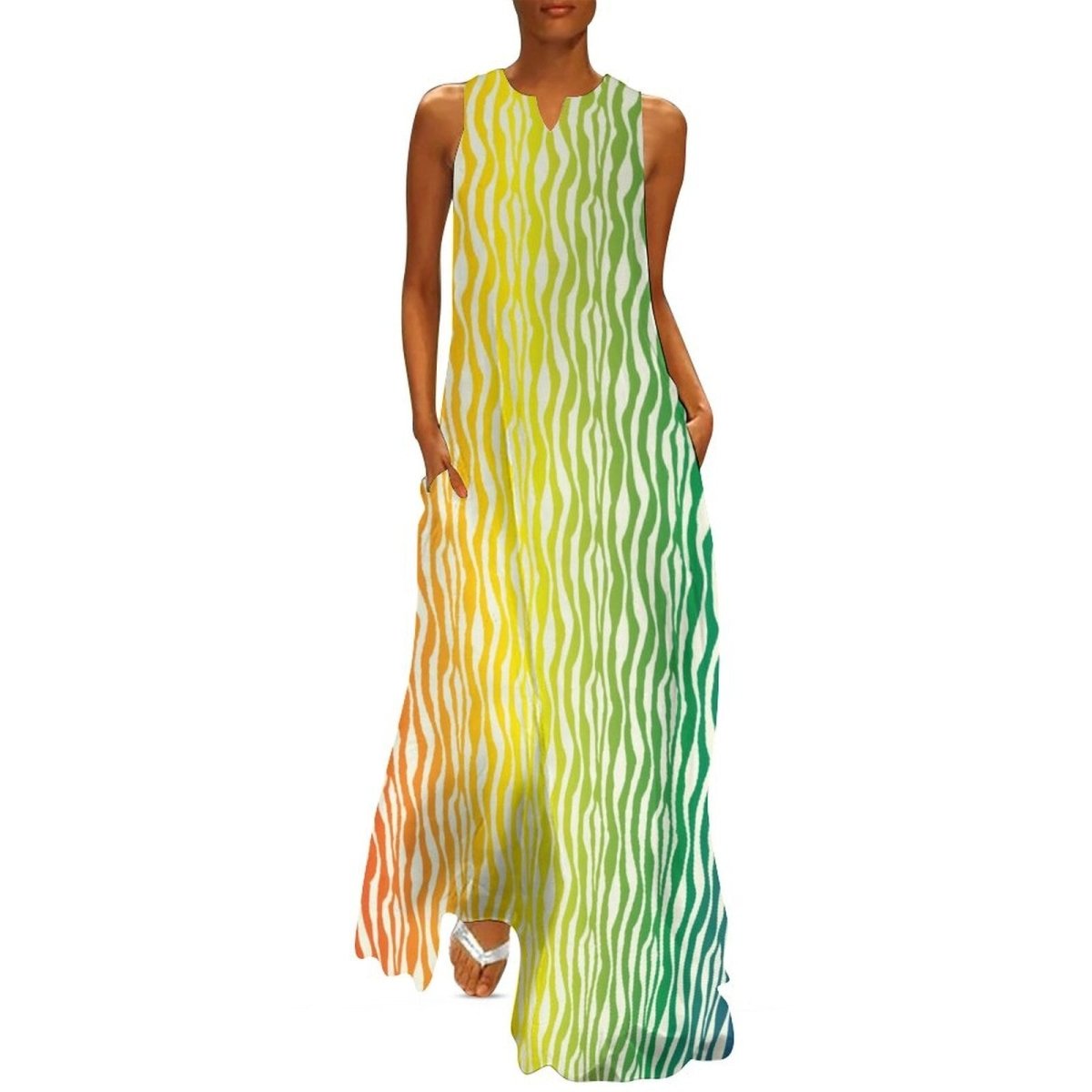 Robe Année 70 Vintage Colorée