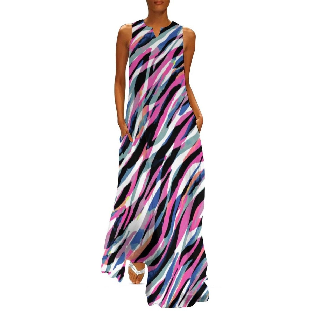 Robe Année 70 Vintage Fluide