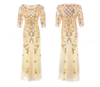 Robe Années 20 Ivoire Vintage