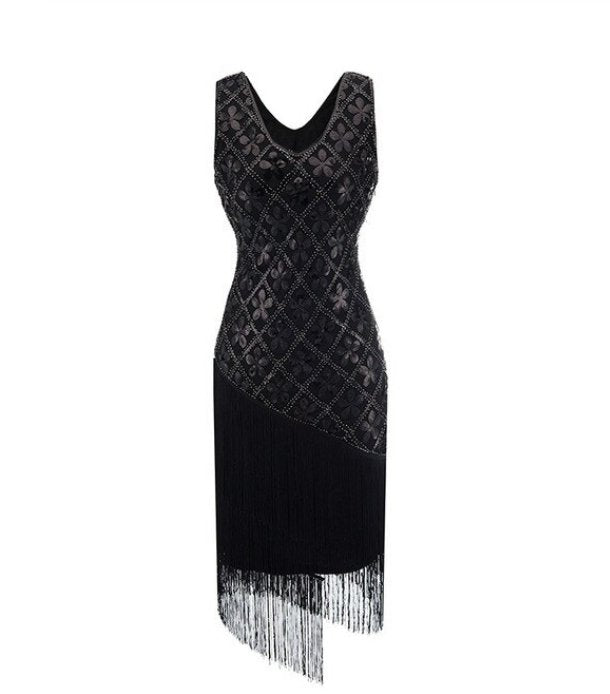 Robe Années 20 Vintage Grande Taille Noire