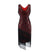 Robe Années 20 Vintage Grande Taille Rouge Noire
