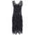 Robe Années 20 Vintage Noir