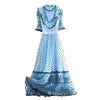 Robe Années 40 Bleu à Pois