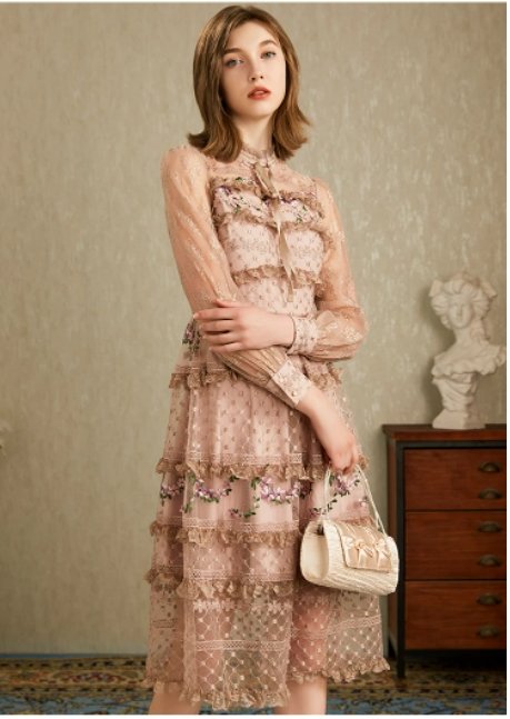 Robe Années 40 Dentelle