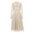 Robe Années 40 Dentelle Vintage Chic Gris