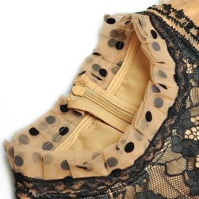 Robe Années 40 Jaune à Pois