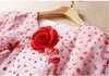 Robe Années 40 Rose Coeurs