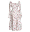 Robe Années 40 Rose Jupe Plissée