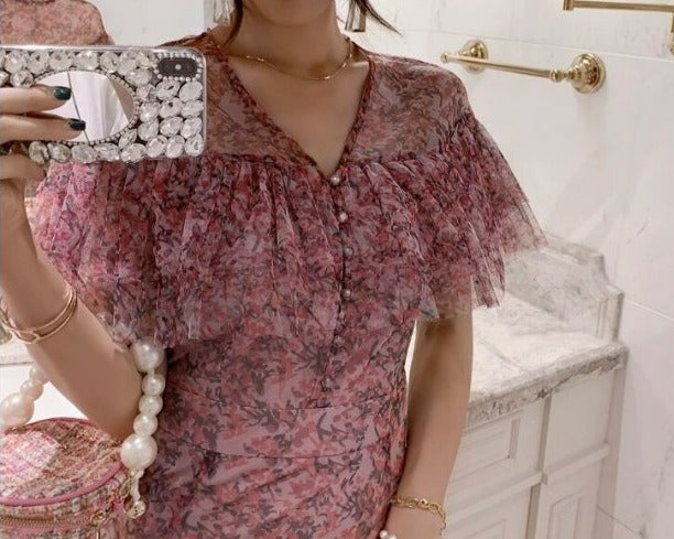 Robe Années 40 Rose Sexy