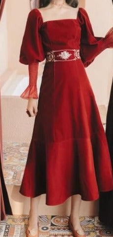 Robe Années 40 velours