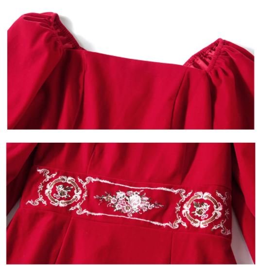 Robe Années 40 velours