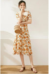 Robe Années 40 Vintage Fleurs
