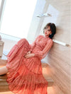 Robe Années 40 Vintage Rose Pale
