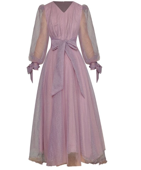 Robe Années 40 Violet Jupe Plissée