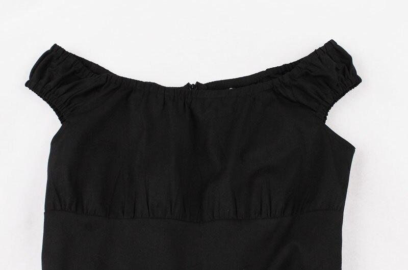 Robe Années 50 60 Rouge et Noire