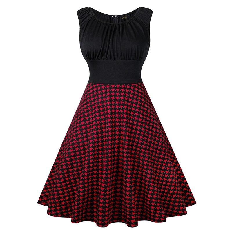 Robe Années 50 60 Rouge et Noire