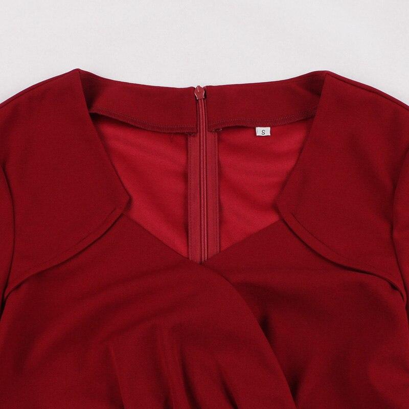 Robe Années 50 Bordeaux