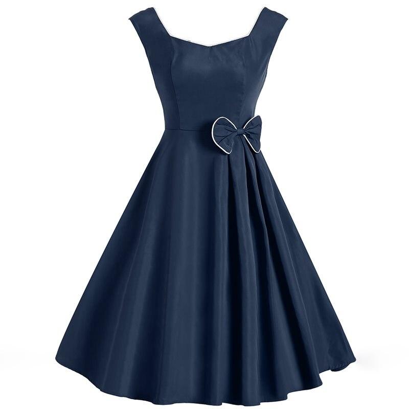 Robe Années 50 Chic Marine