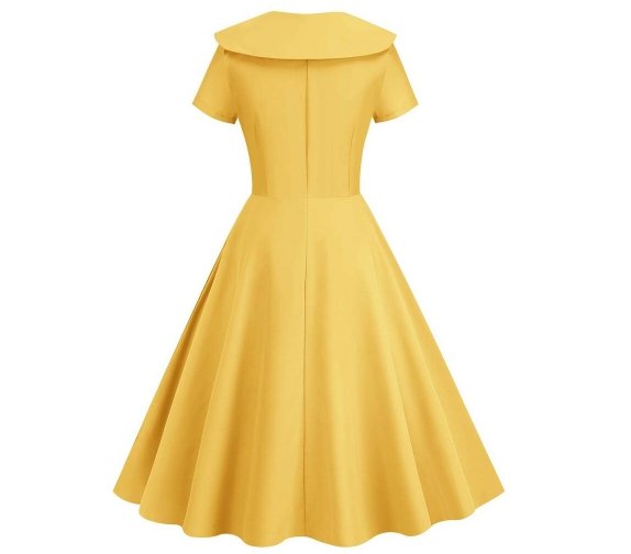 Robe Années 50 Jaune