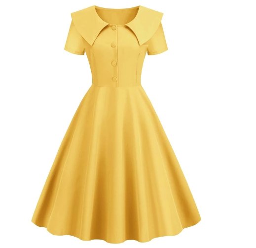 Robe Années 50 Jaune