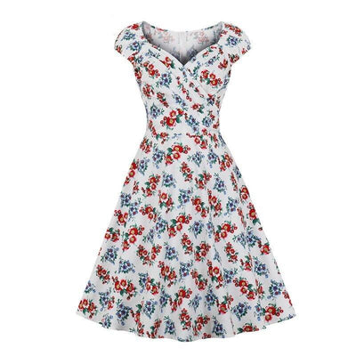 Robe Années 50 Motif Floral