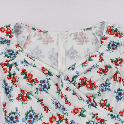 Robe Années 50 Motif Floral