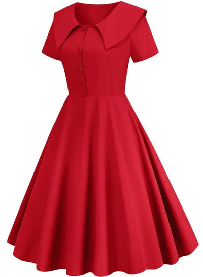 Robe Années 50 Rouge