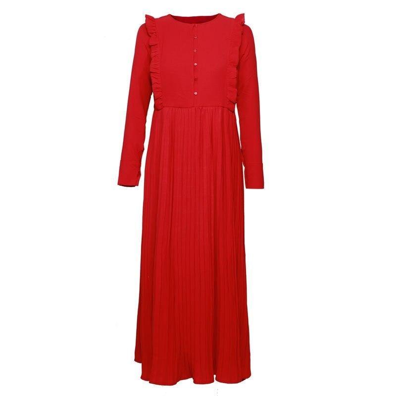 Robe Années 50 Rouge Automne